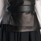 Khaite - Saskia Belt in Black