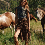 DÔEN - SASKIA SKIRT -- CORNWALL PLAID