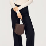 SAVETTE - Bucket in Coffee Mixed Leathers