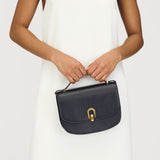 SAVETTE - Tondo 22 in Black Leather / Brass