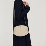 SAVETTE - Tondo Chain Crossbody in Bone Leather