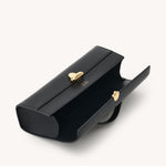 Inside view of the Slim Symmetry Pochette handbag in Black leather 