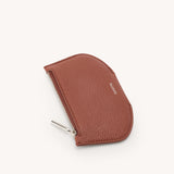 SAVETTE - Zip Card Case in Maple Chevre