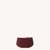SAVETTE - Zip Card Case in Wine Chevre