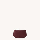 SAVETTE - Zip Card Case in Wine Chevre