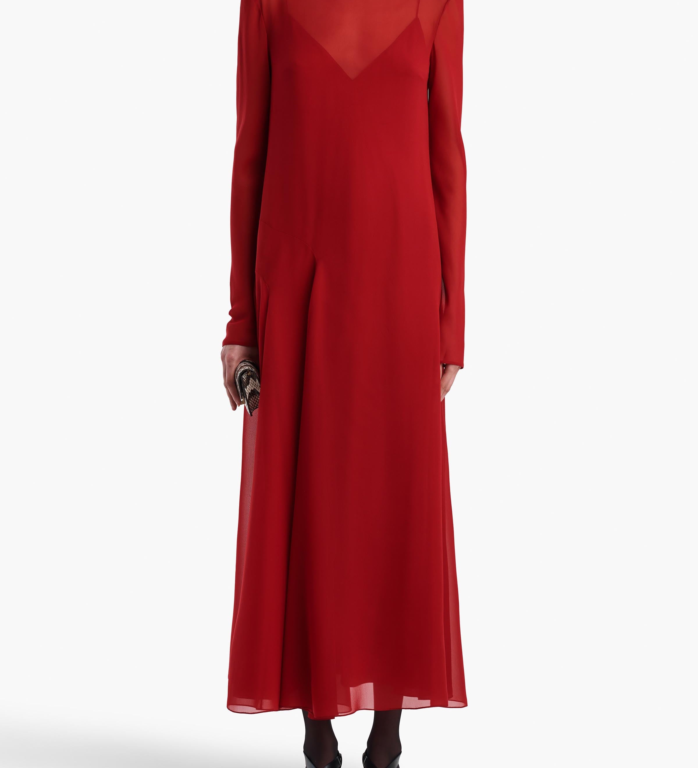 Khaite - Scarlett Dress in Scarlet
