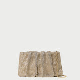 Loeffler Randall - Serena Gold Diamanté Gathered Clutch