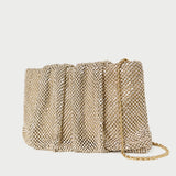 Loeffler Randall - Serena Gold Diamanté Gathered Clutch
