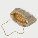 Loeffler Randall - Serena Gold Diamanté Gathered Clutch