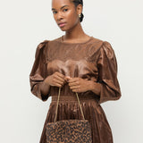 Loeffler Randall - Serena Leopard Woven Clutch