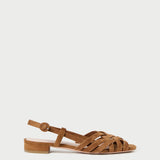 Loeffler Randall - Shelly Cacao Suede Flat Sandal