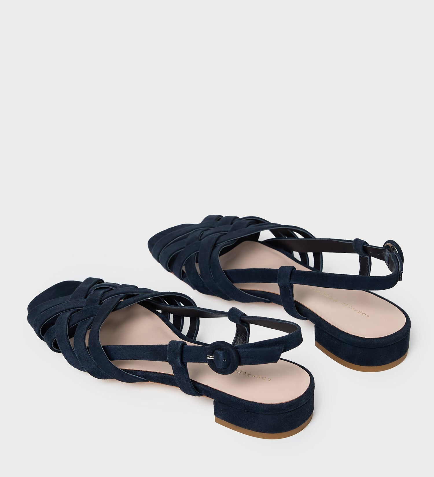 Loeffler Randall - Shelly Navy Suede Flat Sandal