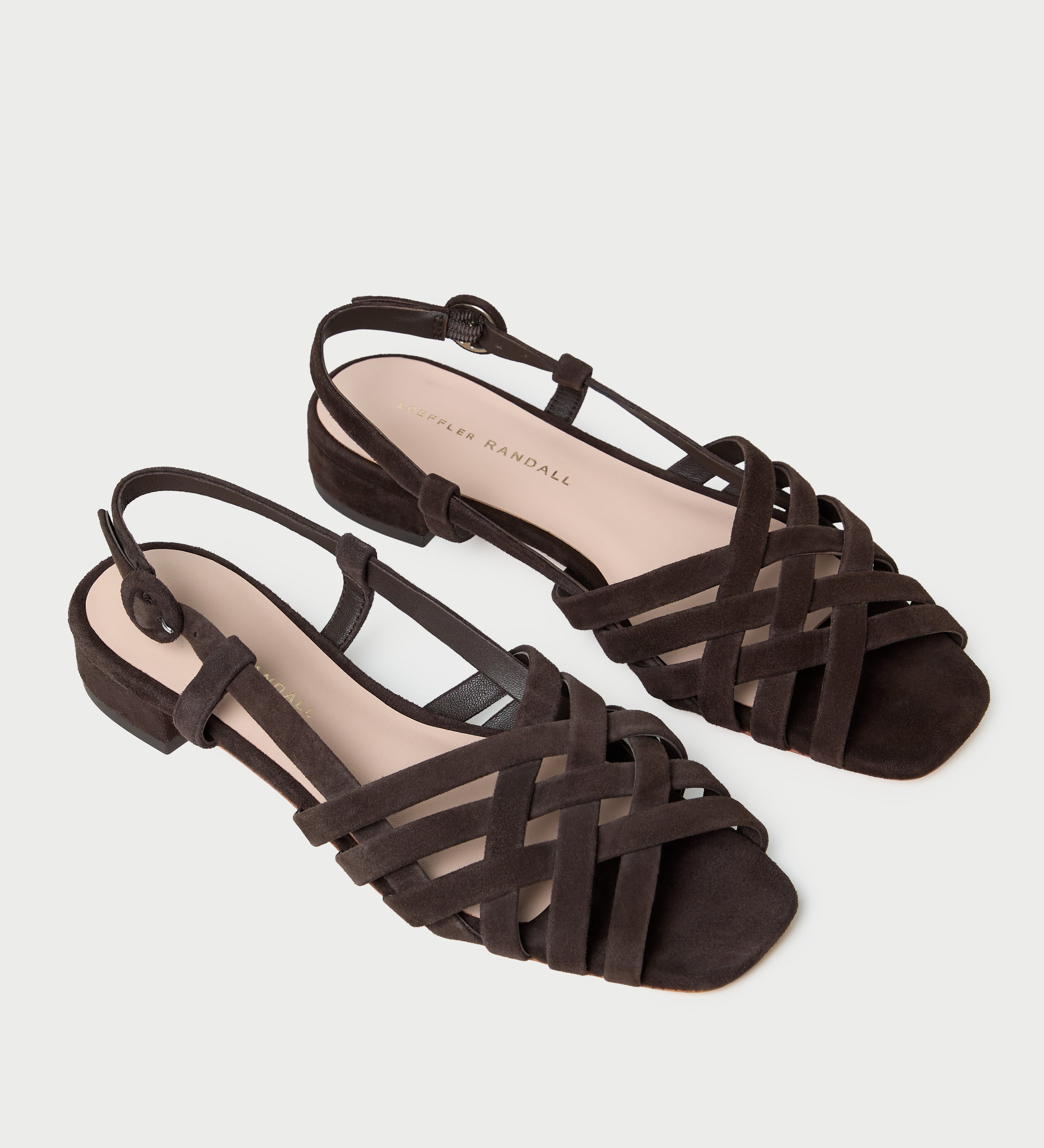 Loeffler Randall - Shelly Brown Suede Flat Sandal