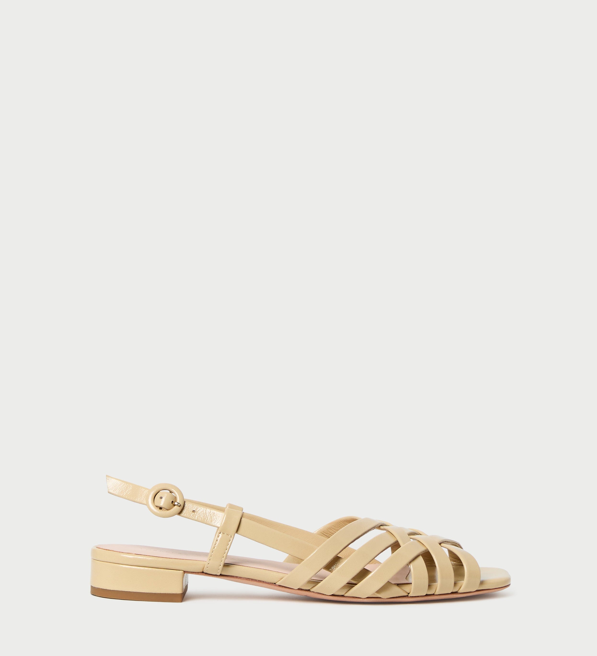 Loeffler Randall - Shelly Bisque Leather Flat Sandal