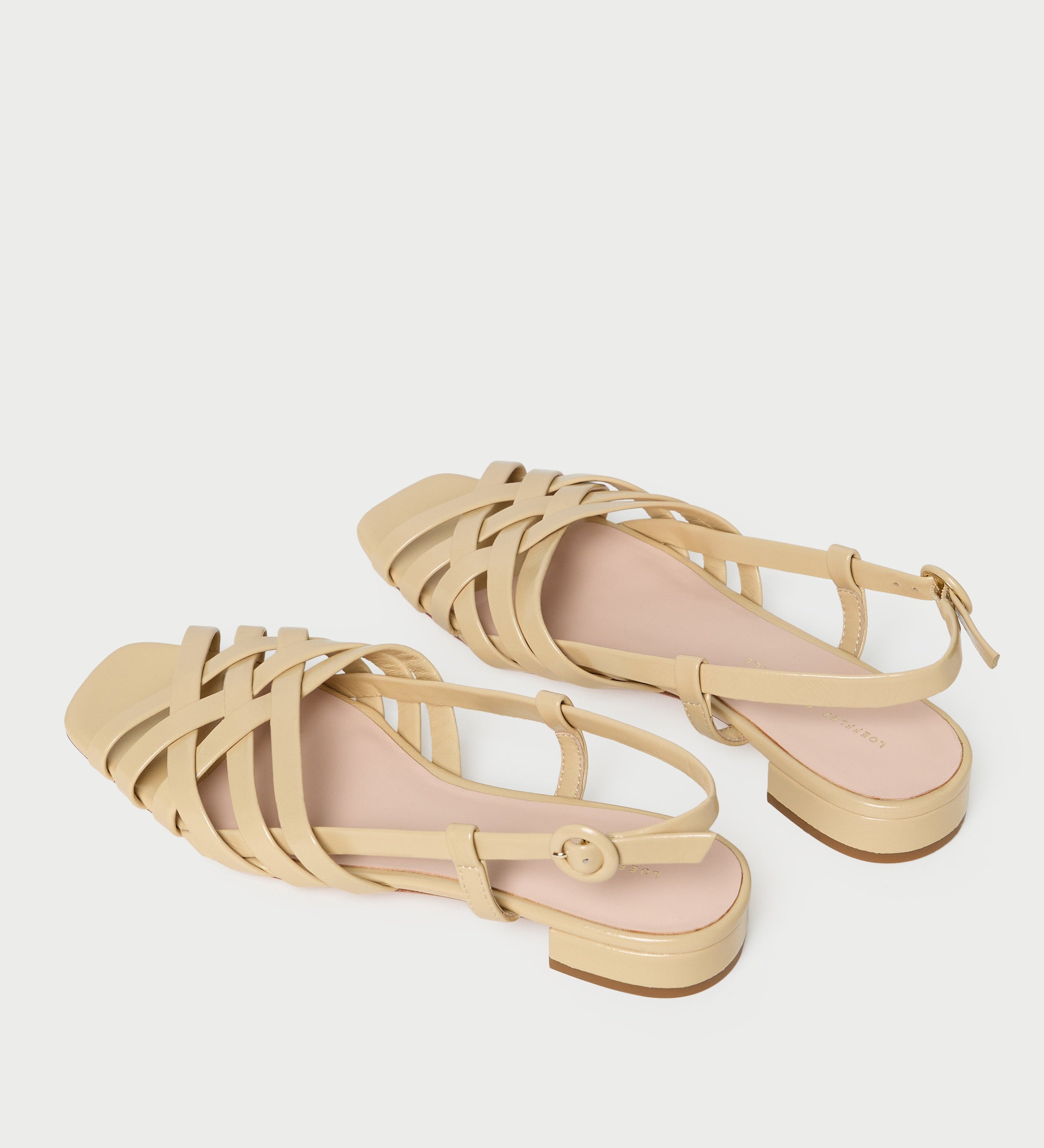 Loeffler Randall - Shelly Bisque Leather Flat Sandal