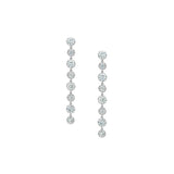 Dorsey - SHORT SYLVIE RIVIÈRE EARRINGS IN MOISSANITE, STERLING SILVER