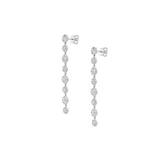Dorsey - SHORT SYLVIE RIVIÈRE EARRINGS IN MOISSANITE, STERLING SILVER
