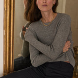 Jamie Haller - The Rib Slim Sweater in Graphite