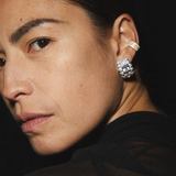 Dorsey - CRAWFORD EARRINGS IN LAB WHITE SAPPHIRE