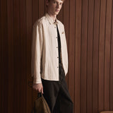 FRAME - Silk Striped Shirt -- Natural Stripe