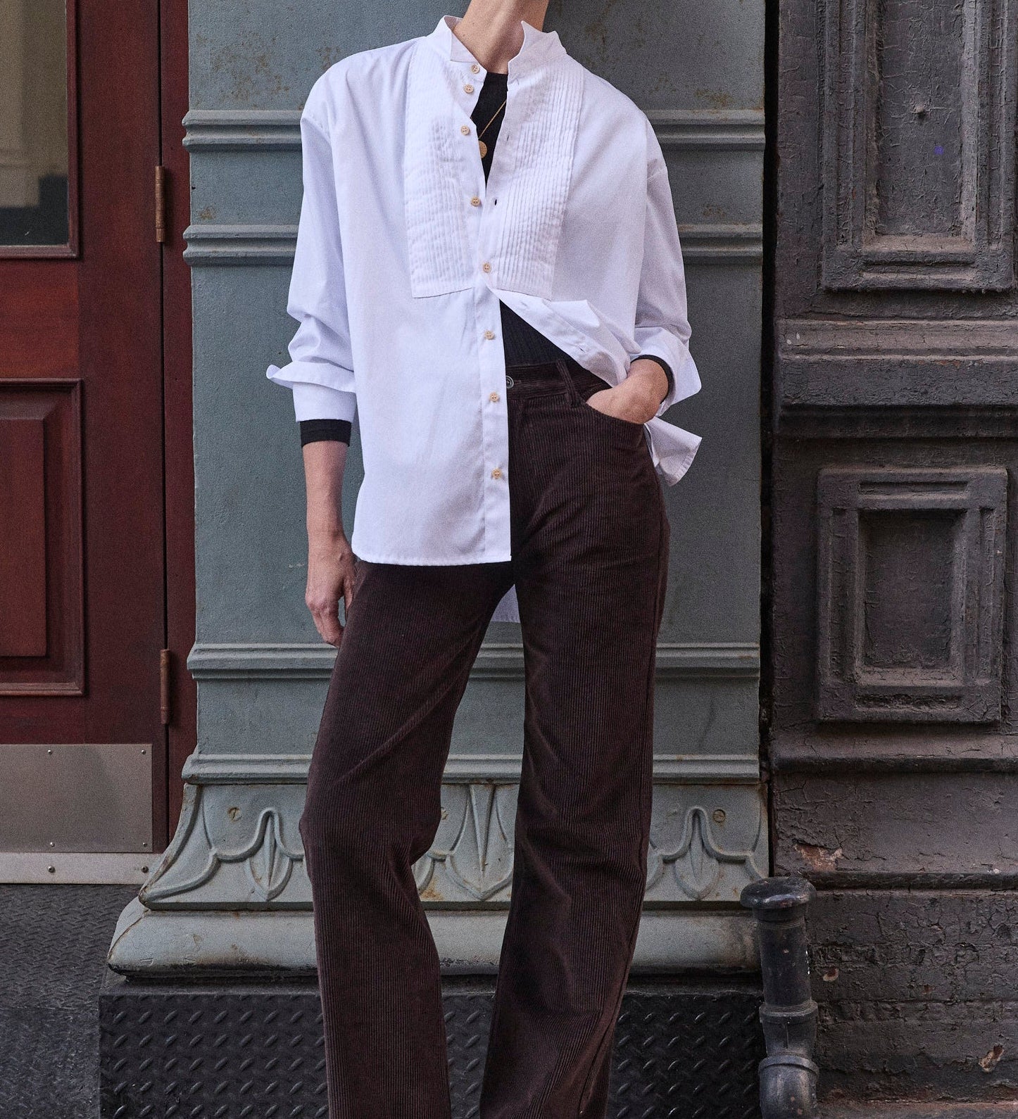 Jamie Haller - The Tuck Shirt in White