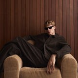 FRAME - Suede Bomber Jacket -- Old Black