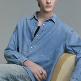 FRAME - Relaxed Denim Shirt -- Voltage