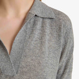 Khaite - Shrunken Jo Sweater in Warm Grey