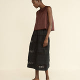 DOEN - SIDRA SKIRT - - BLACK