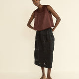 DOEN - SIDRA SKIRT - - BLACK