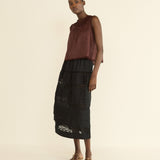 DOEN - SIDRA SKIRT - - BLACK