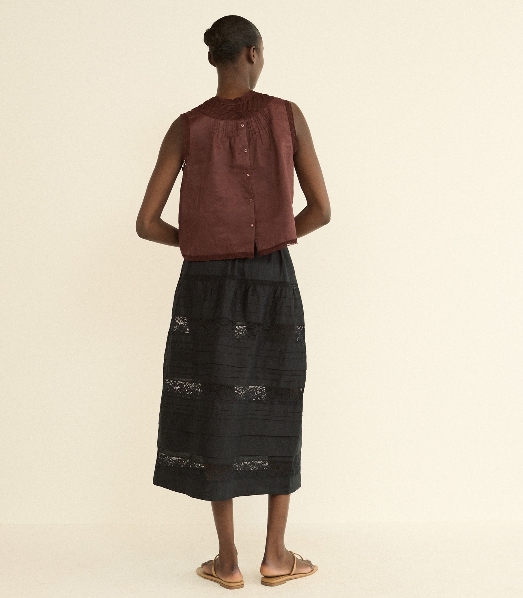 DOEN - SIDRA SKIRT - - BLACK