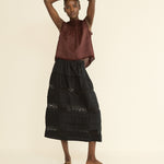 DOEN - SIDRA SKIRT - - BLACK