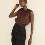 DOEN - SIDRA SKIRT - - BLACK