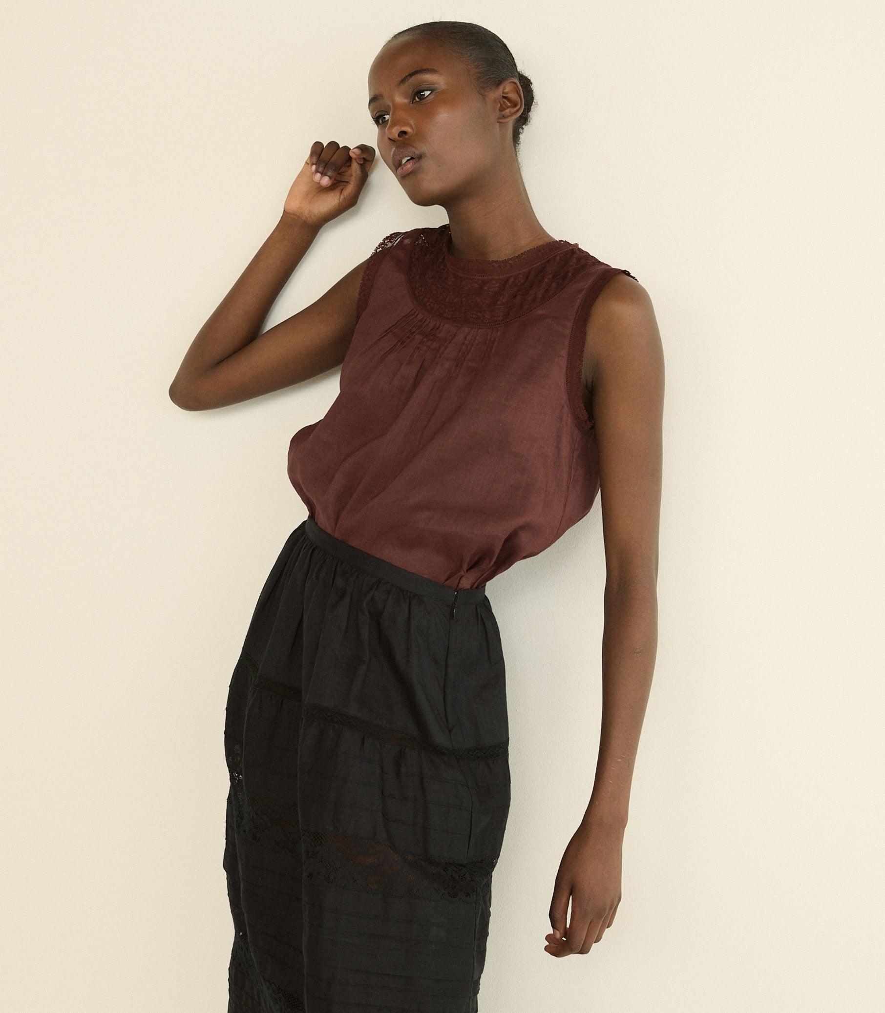 DOEN - SIDRA SKIRT - - BLACK