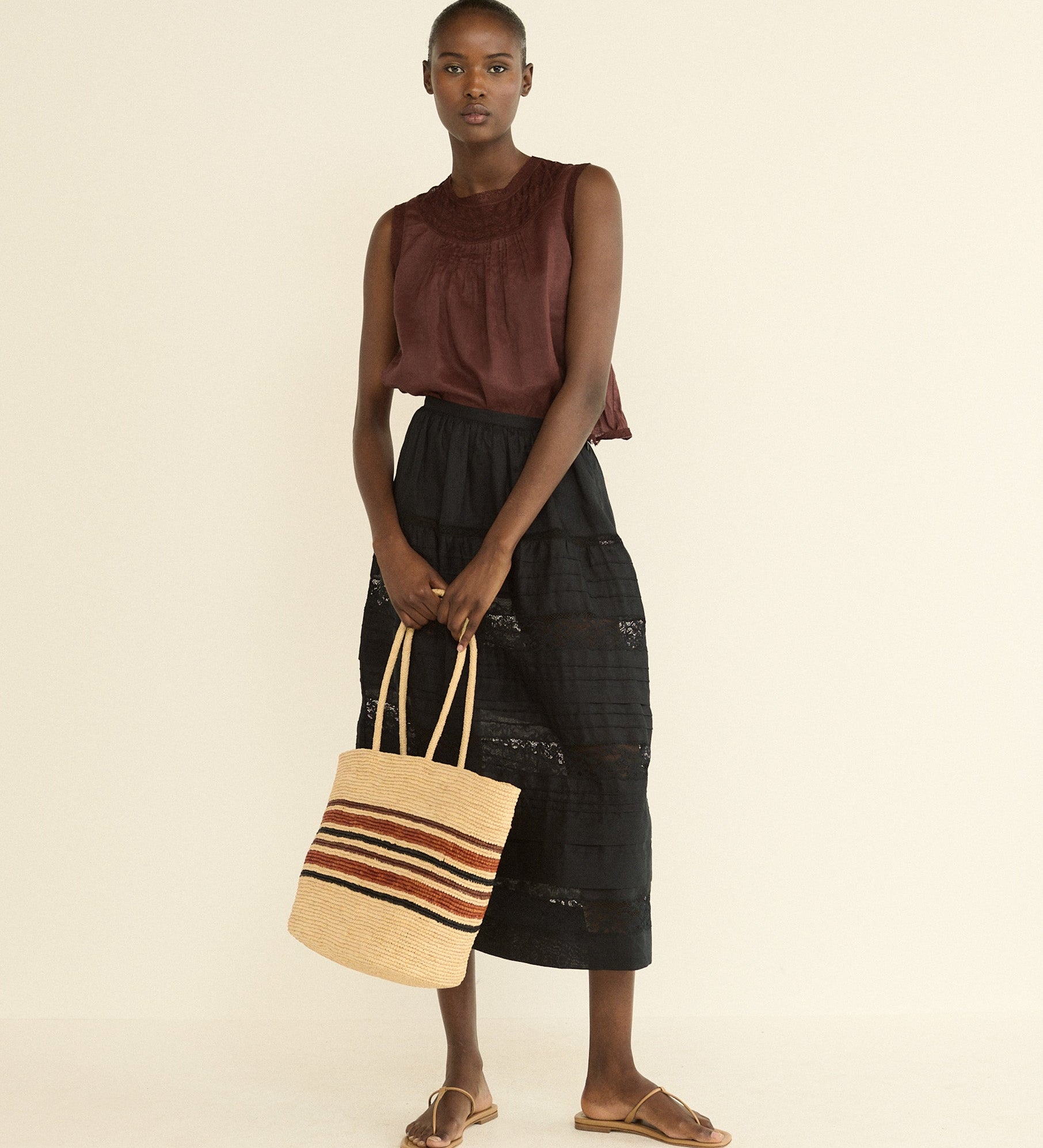 DOEN - SIDRA SKIRT - - BLACK