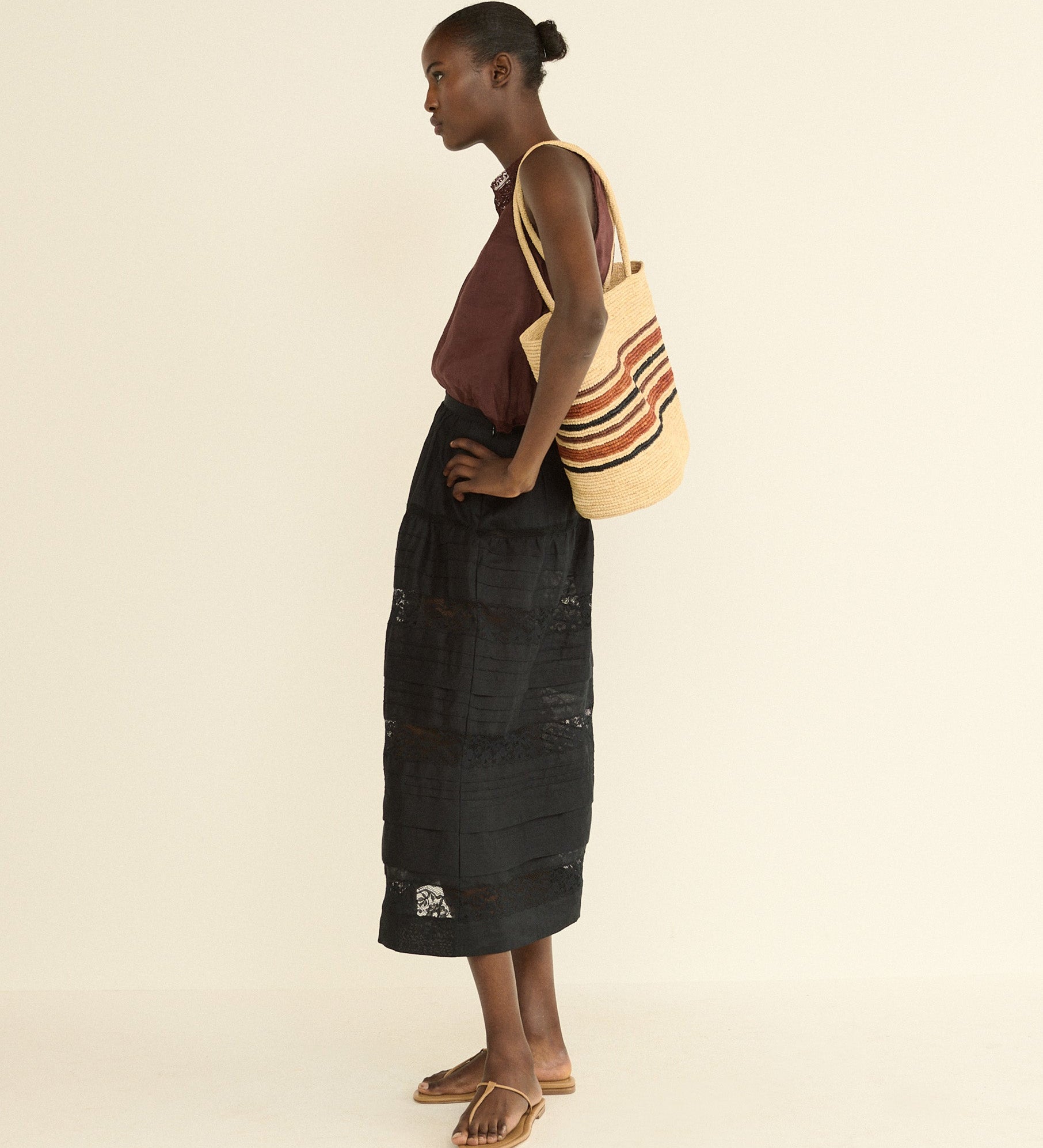 DOEN - SIDRA SKIRT - - BLACK