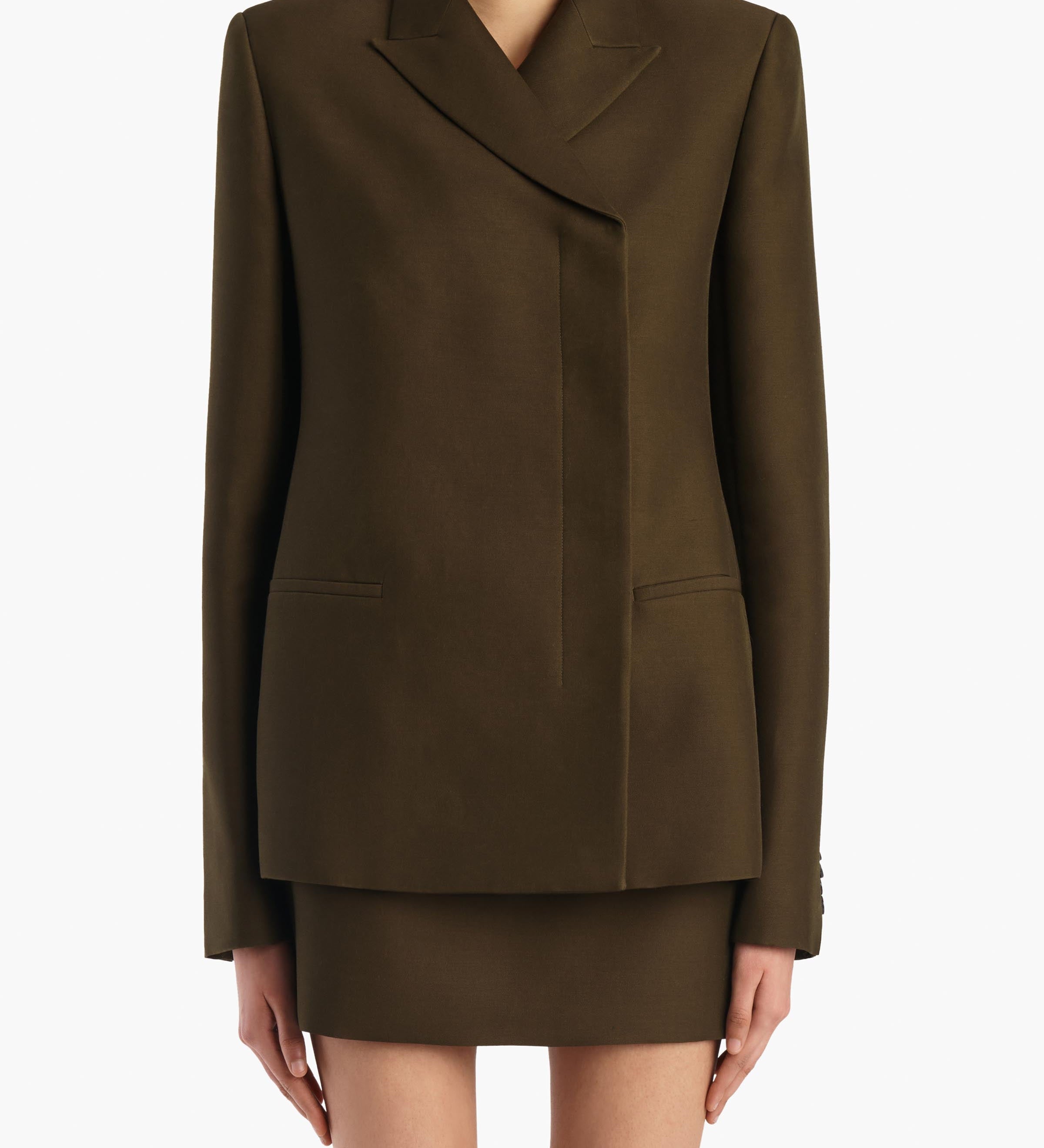 Khaite - Silvannah Jacket in Dark Olive