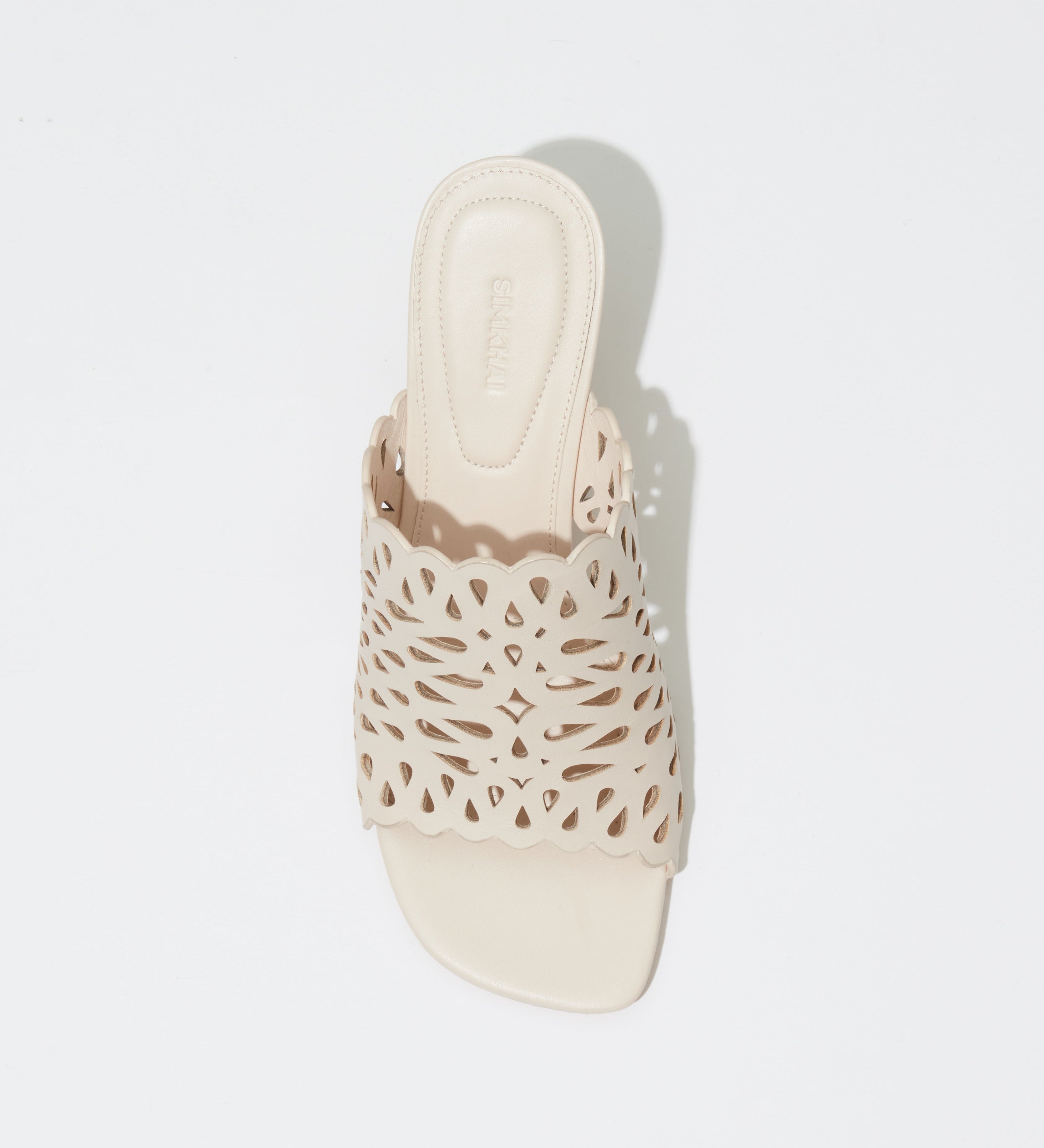 Simkhai - Shadow Mule Laser Cut Leather Sandal