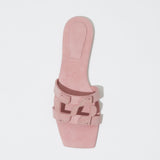Simkhai - Monogram Suede Flat Slide