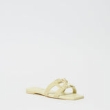 Simkhai - Monogram Snake Leather Flat Slide