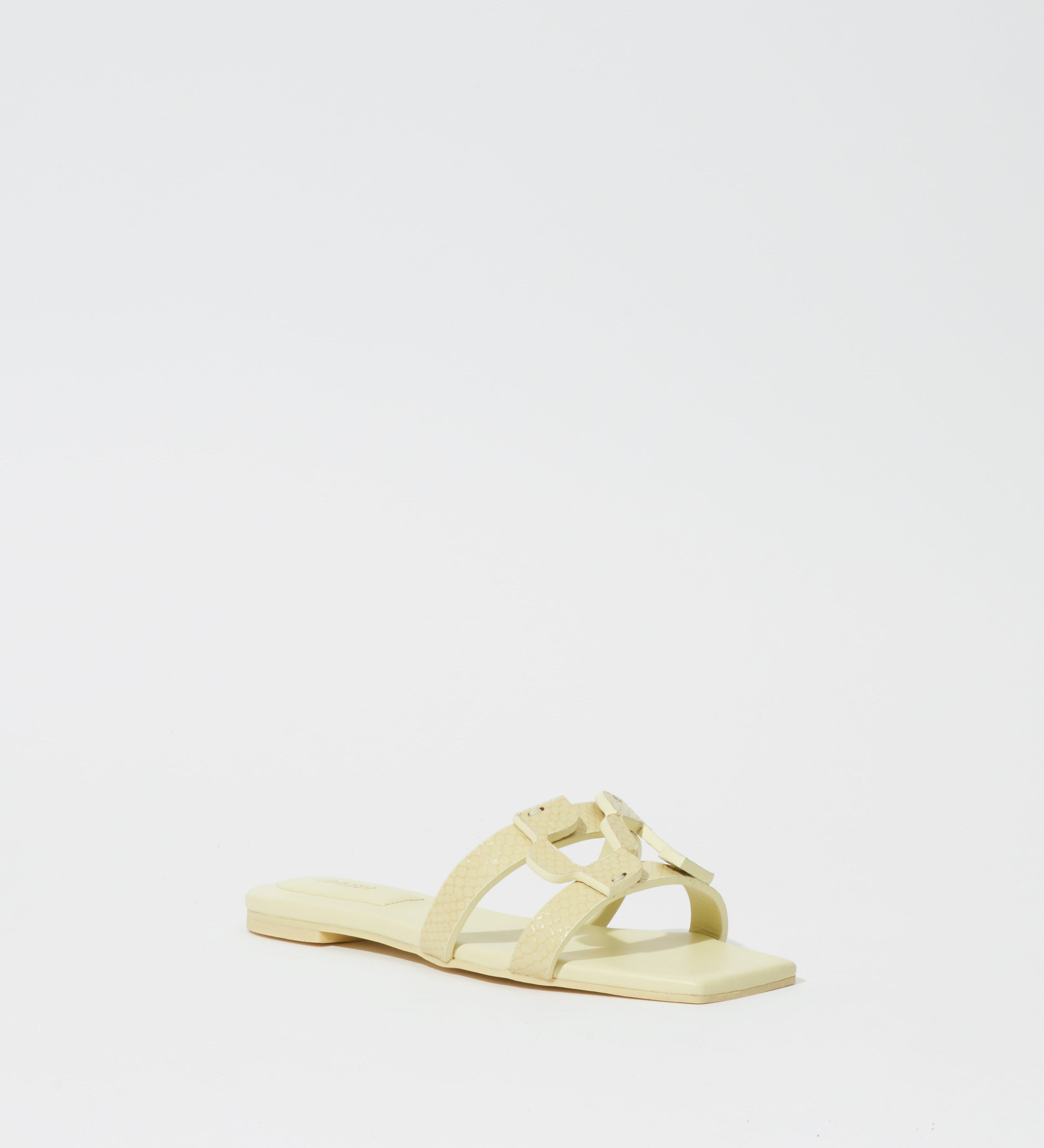 Simkhai - Monogram Snake Leather Flat Slide