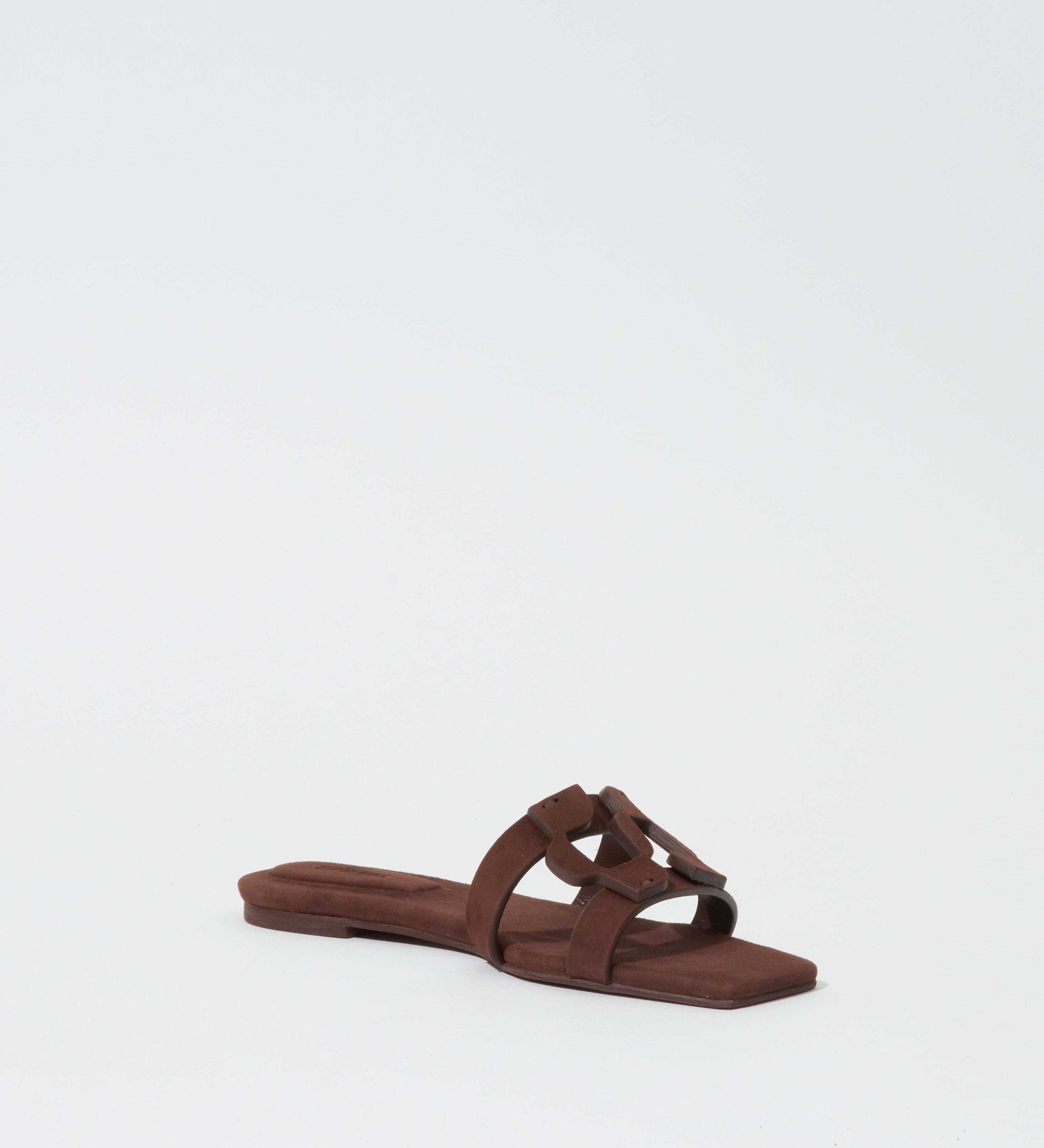 Simkhai - Monogram Suede Flat Slide