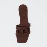 Simkhai - Monogram Suede Flat Slide