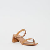 Simkhai - Clara Debossed Leather Block Heel