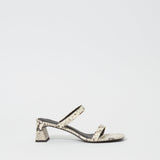 Simkhai - Clara Snake Leather Block Heel