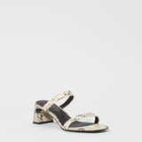 Simkhai - Clara Snake Leather Block Heel