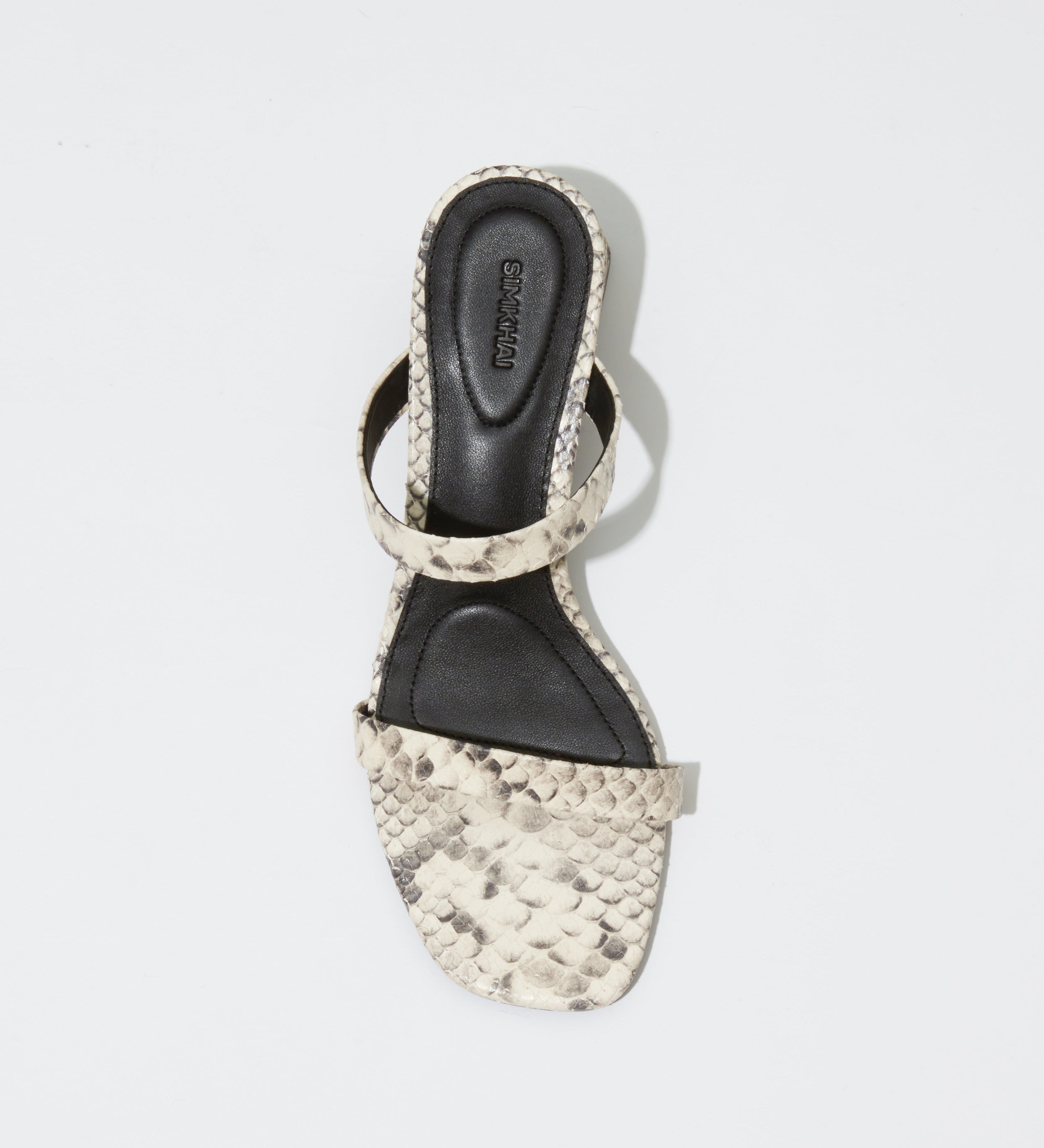 Simkhai - Clara Snake Leather Block Heel