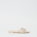 Simkhai - Mccall Laser Cut Leather Flat Slide