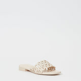 Simkhai - Mccall Laser Cut Leather Flat Slide